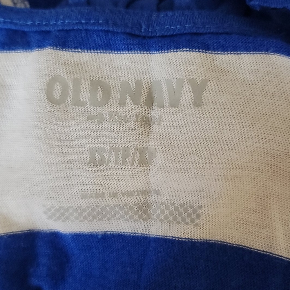 NWT Old Navy Blue and White Striped Shirt Size XS - Picture 4 of 4